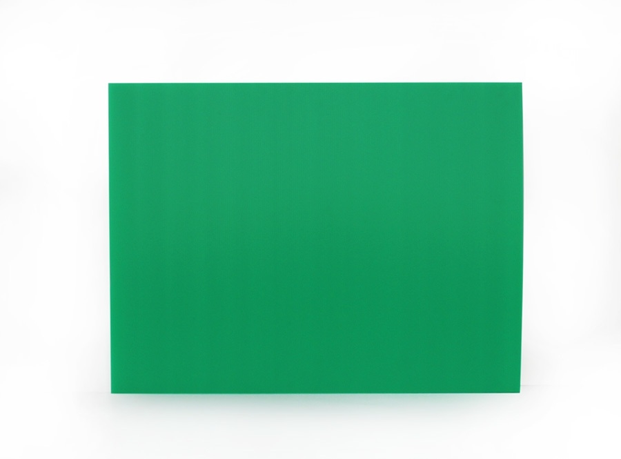 Green -PB size 65x61cm. 4mm. thick  Flat surface, light weight quality die cut and foldable, varied design application cheaper than wood board, indoor and outdoor usage.